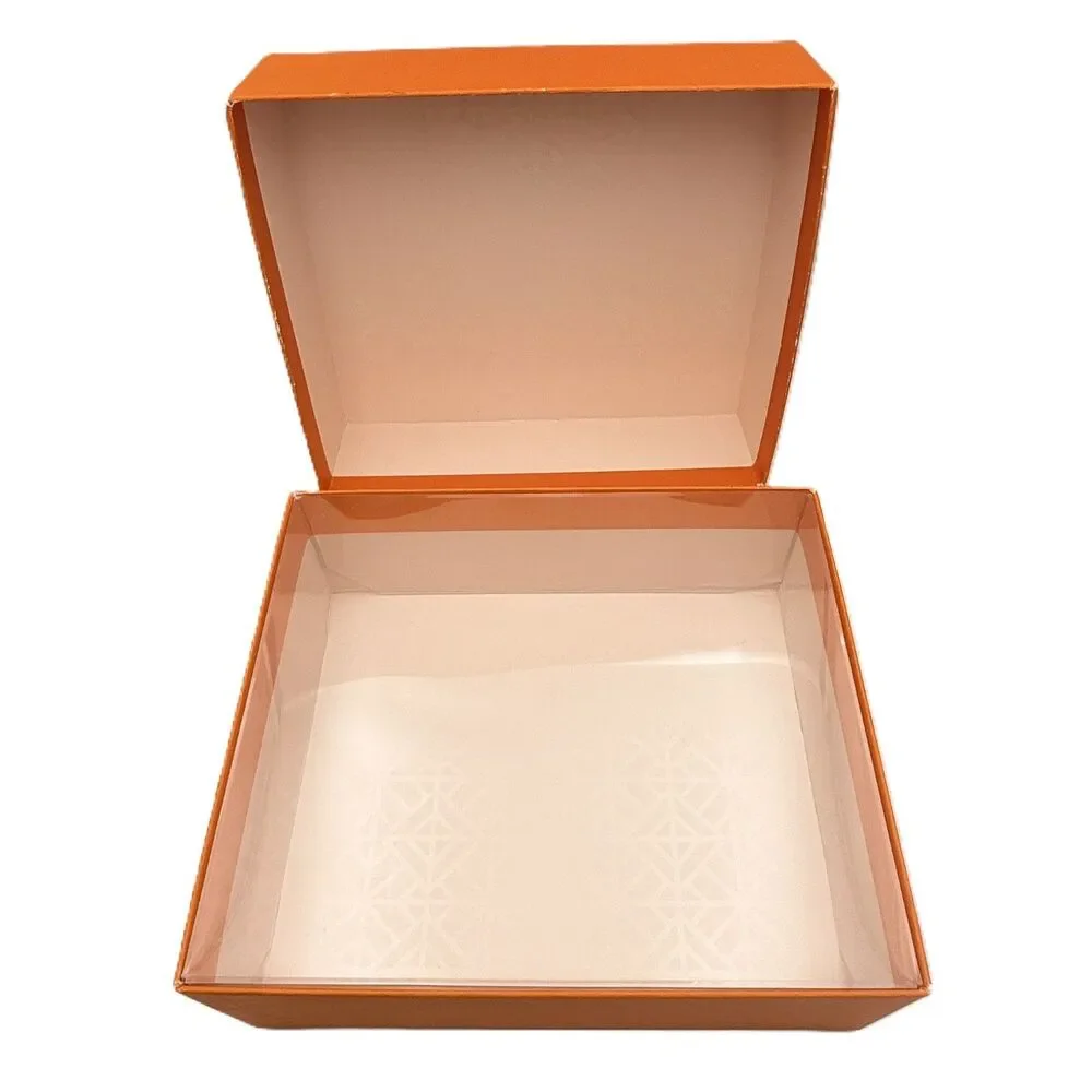 Tory Burch Orange Gift Box Storage Keepsake Packaging Empty 9 3/8 x 8 x 3 3/8